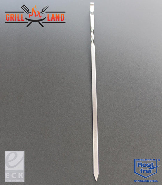 Высококачественные шампуры для гриля из нержавеющей стали, длиной 50 см, шириной 9,5 мм, толщиной 2 мм, идеально подходят для дизайнерских мангал-грилей. Grill-Land