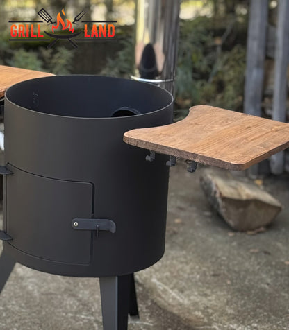 Деревянные полки для стальных печей – практичные, прочные и стильные.