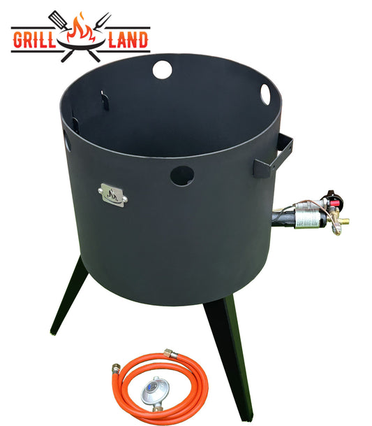 Печь /учак KOMFORT 37 см с трехногой горелкой, газовая печь для казанов, сталь 3 мм