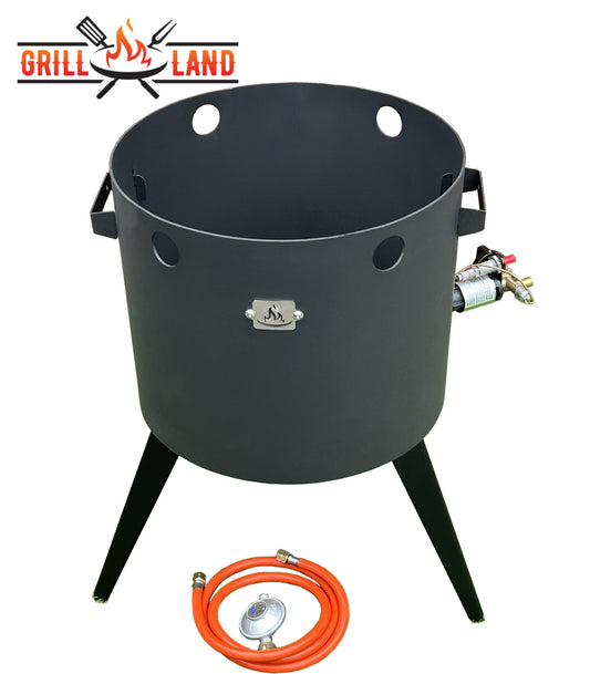 Печь /учак KOMFORT 37 см с трехногой горелкой, газовая печь для казанов, сталь 3 мм