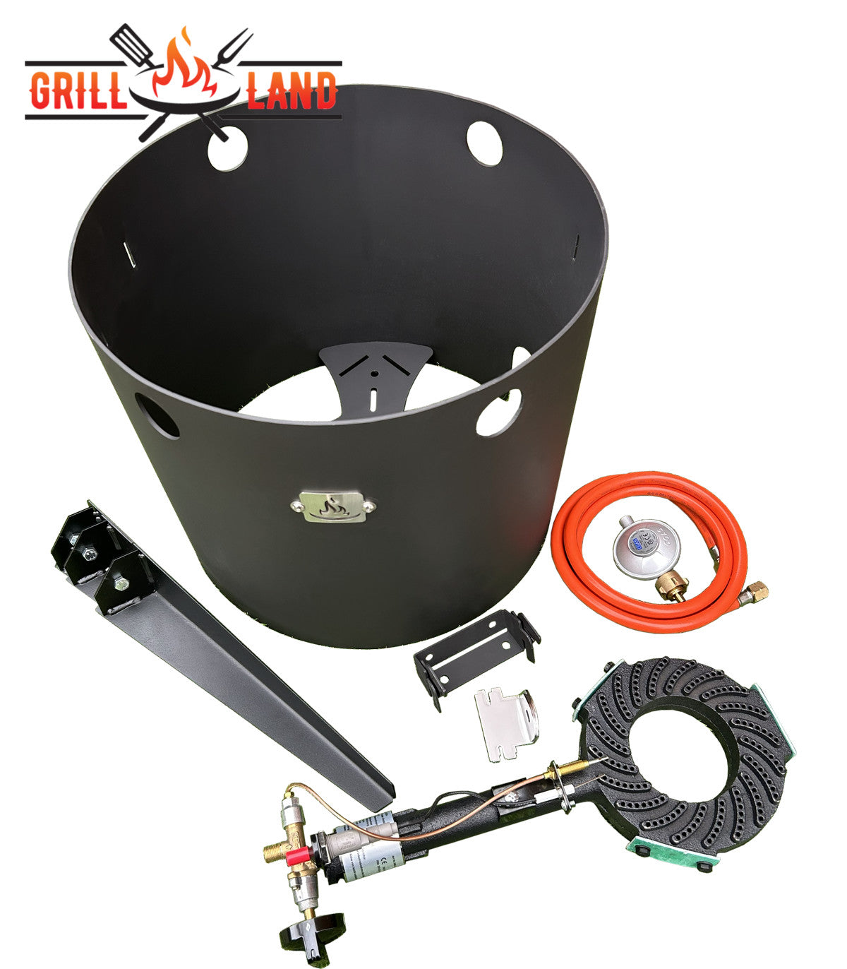 Печь /учак KOMFORT 45 см с трехногой горелкой, газовая печь для казанов, сталь 3 мм