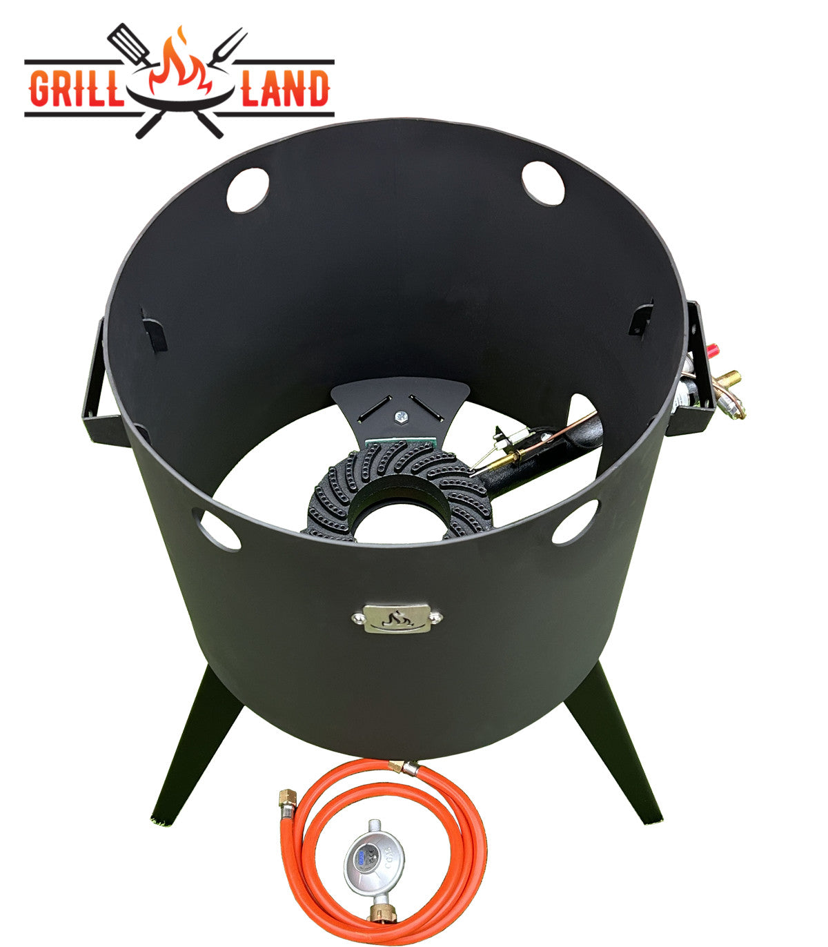 Печь /учак KOMFORT 45 см с трехногой горелкой, газовая печь для казанов, сталь 3 мм