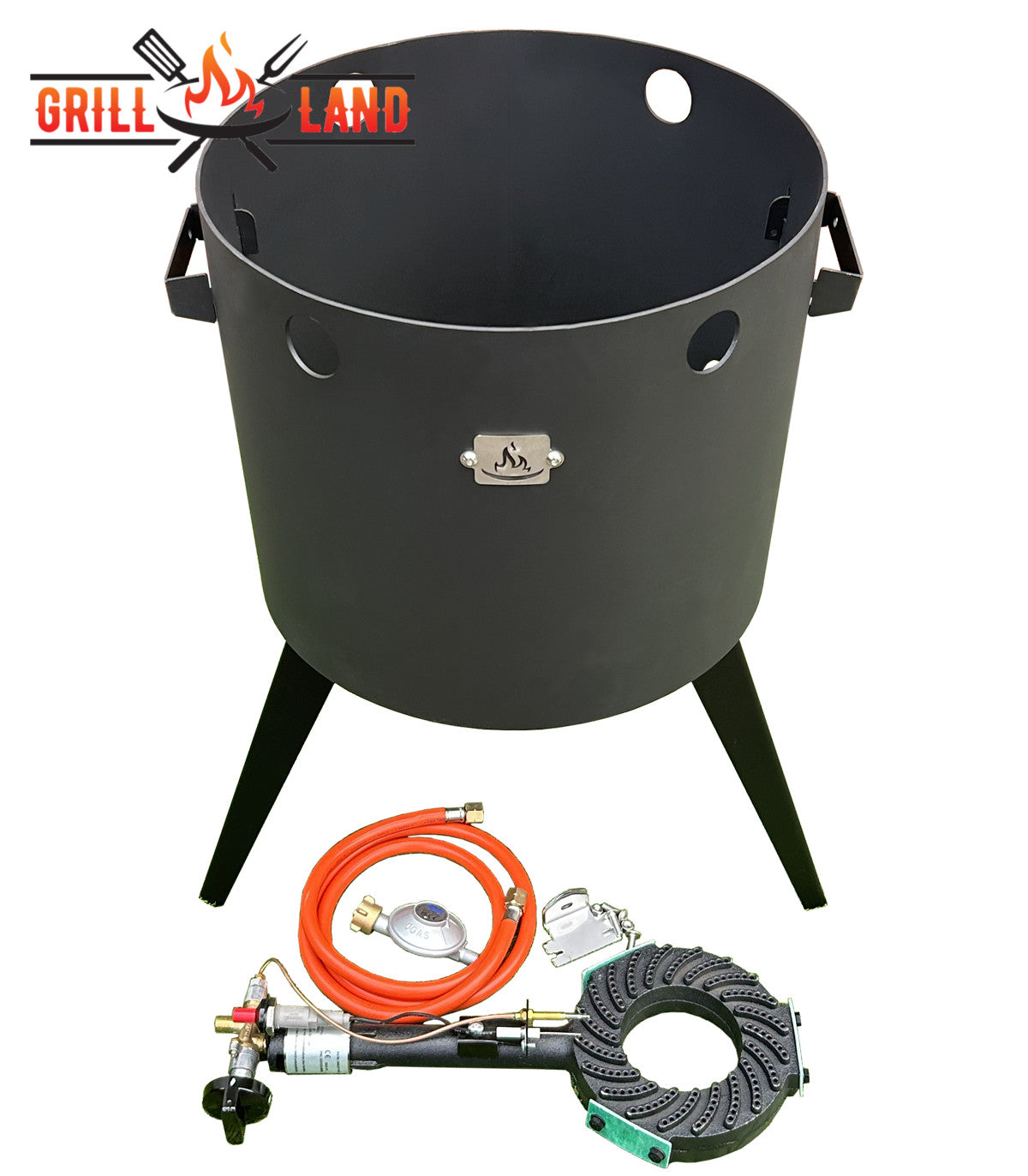 Печь /учак KOMFORT 45 см с трехногой горелкой, газовая печь для казанов, сталь 3 мм