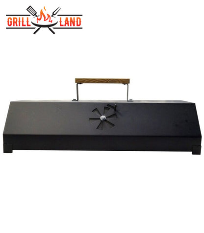 SET Holzkohledesigngrill mit Deckel, Schaschlik, Mangal, "Grill-Land", BBQ, Stahl 3 mm