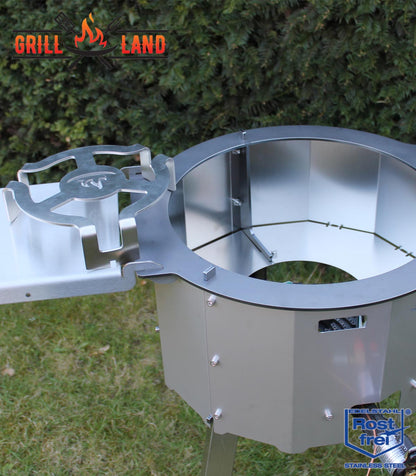 Адаптер из нержавеющей стали для газовой печи Grill-Land Tagan, предназначенный для афганского казана и голландских печей.