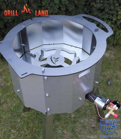 Адаптер из нержавеющей стали для газовой печи Grill-Land Tagan, предназначенный для афганского казана и голландских печей.