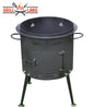 Печь / учак на дровах для казана 12–17 л, Ø 40 см. Дизайнерская печь для казана "Grill-Land", сталь 3 мм.