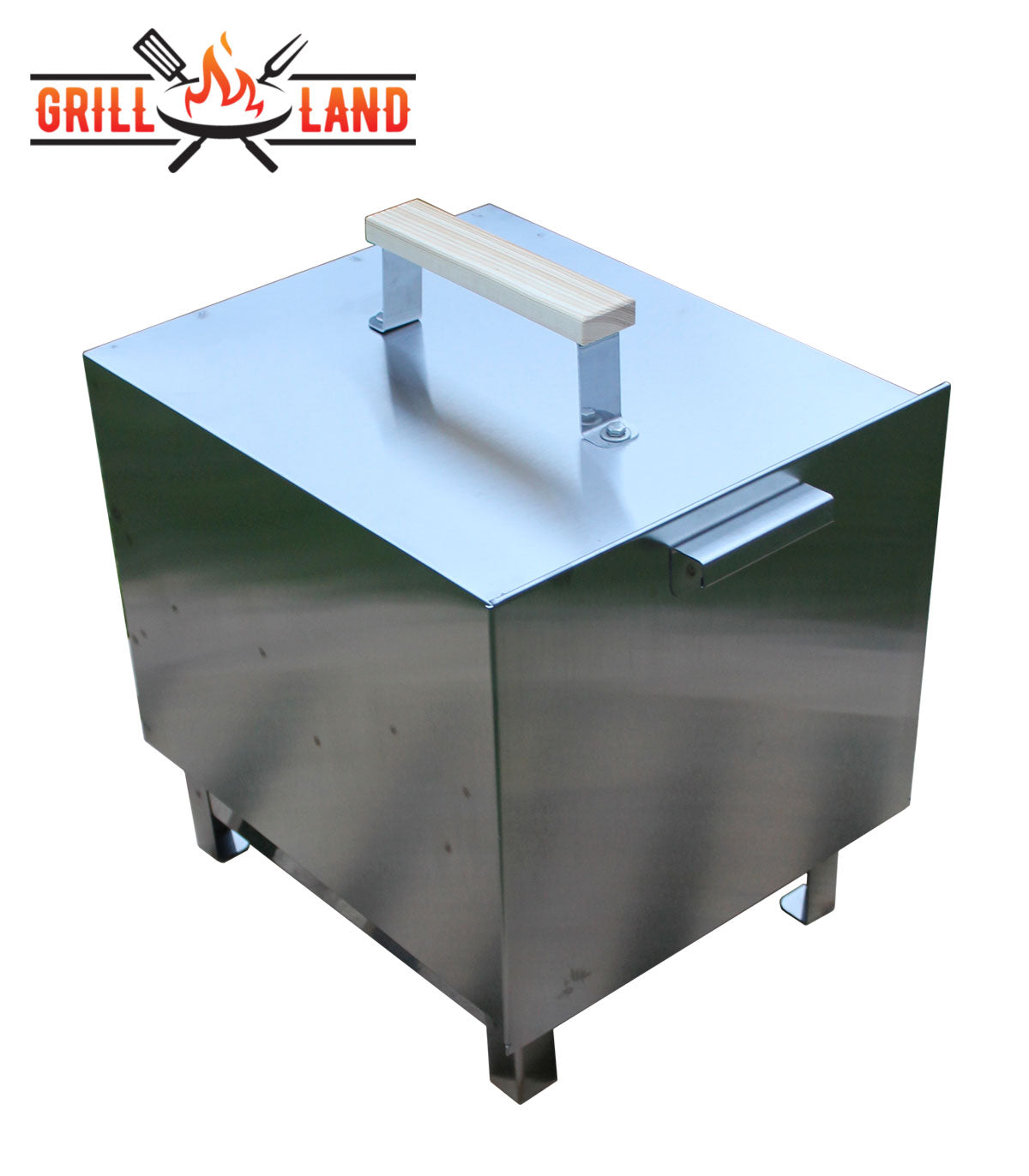 Tragbare Räucherkammer 45L aus rostfreiem Stahl Grill-Land