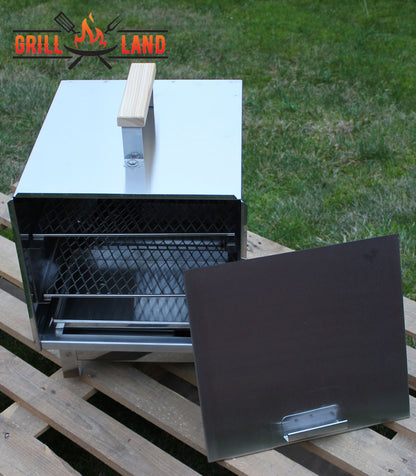Tragbare Räucherkammer 45L aus rostfreiem Stahl Grill-Land