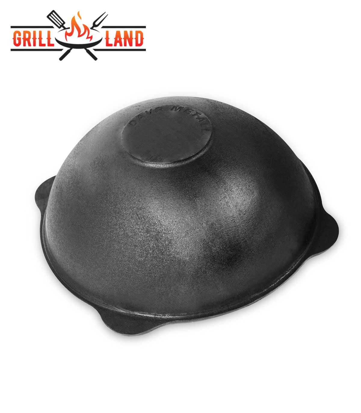 Kazan usbekisch Asien 16 Liter aus Gusseisen, Aludeckel, Boden flach